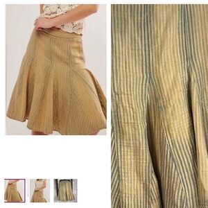 FREE PEOPLE CANDACE LINEN BLEND SKIRT MEDIUM